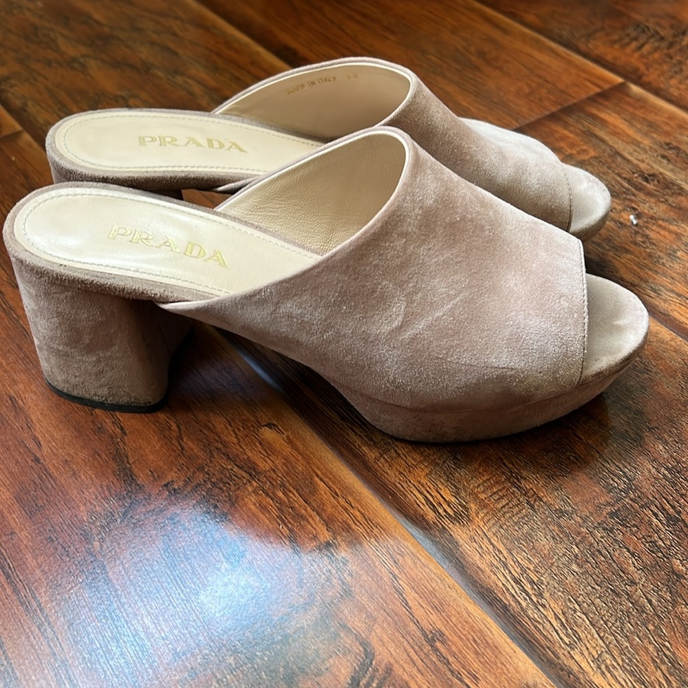 Prada Suede Platform Mule - Picture 2 of 5